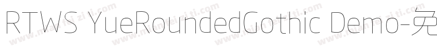 RTWS YueRoundedGothic Demo字体转换